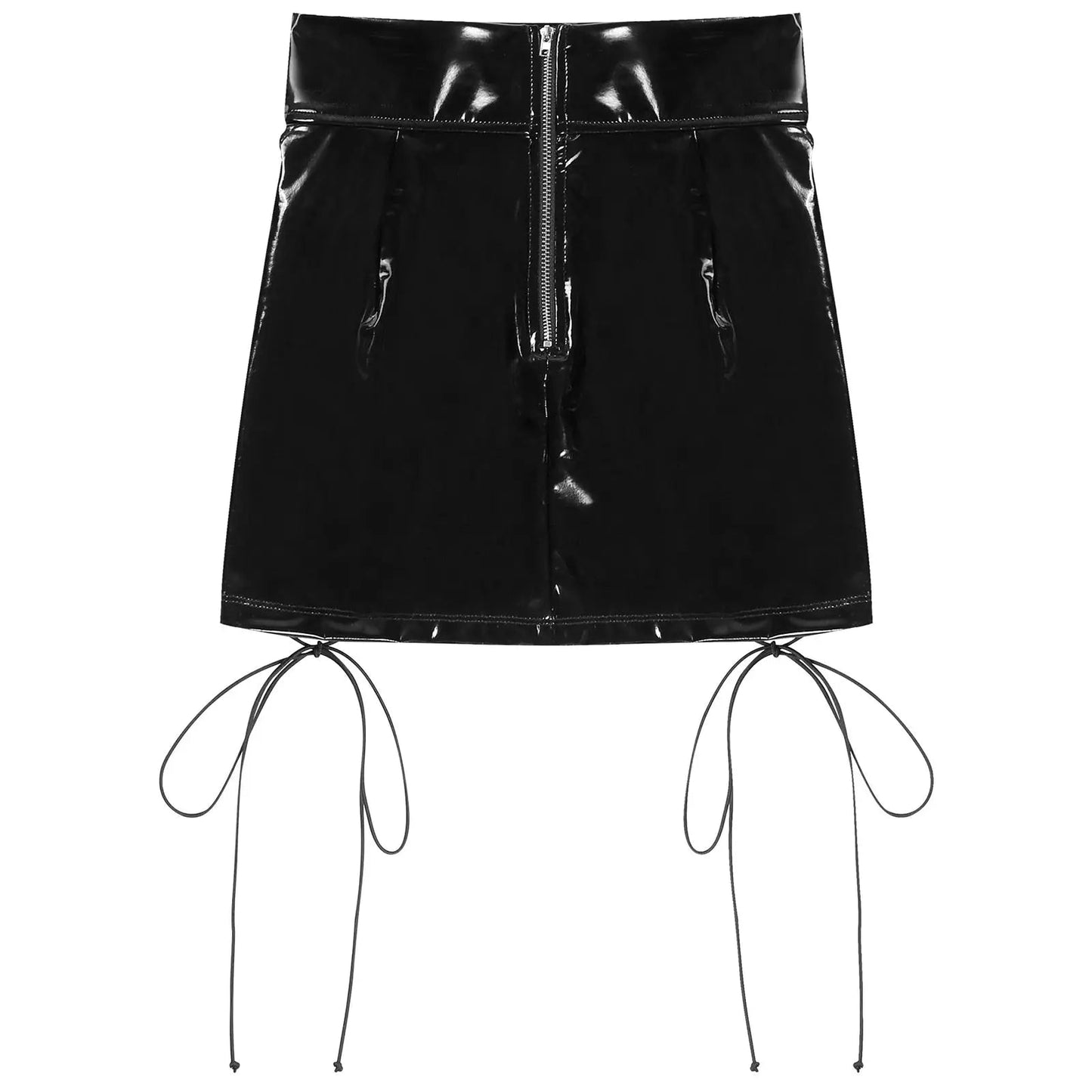 Lace Me Up Wetlook Skirt