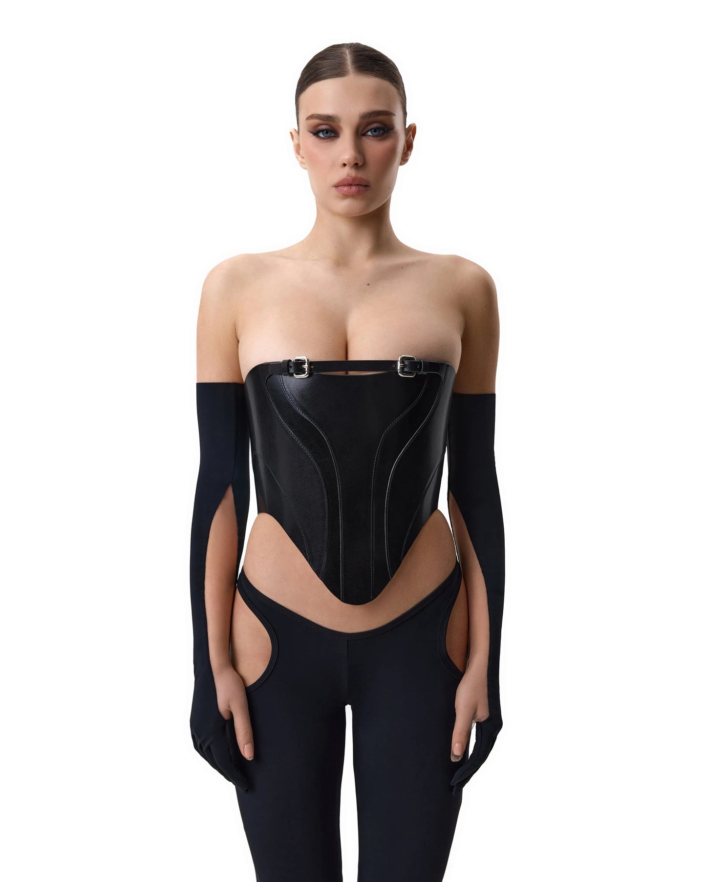 Corset Leather Black