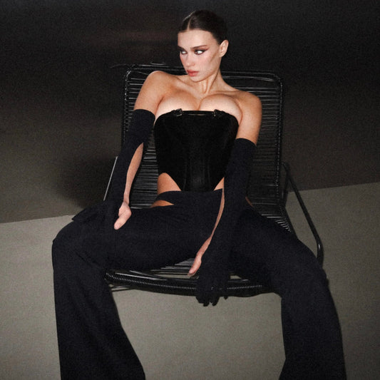 Corset Leather Black