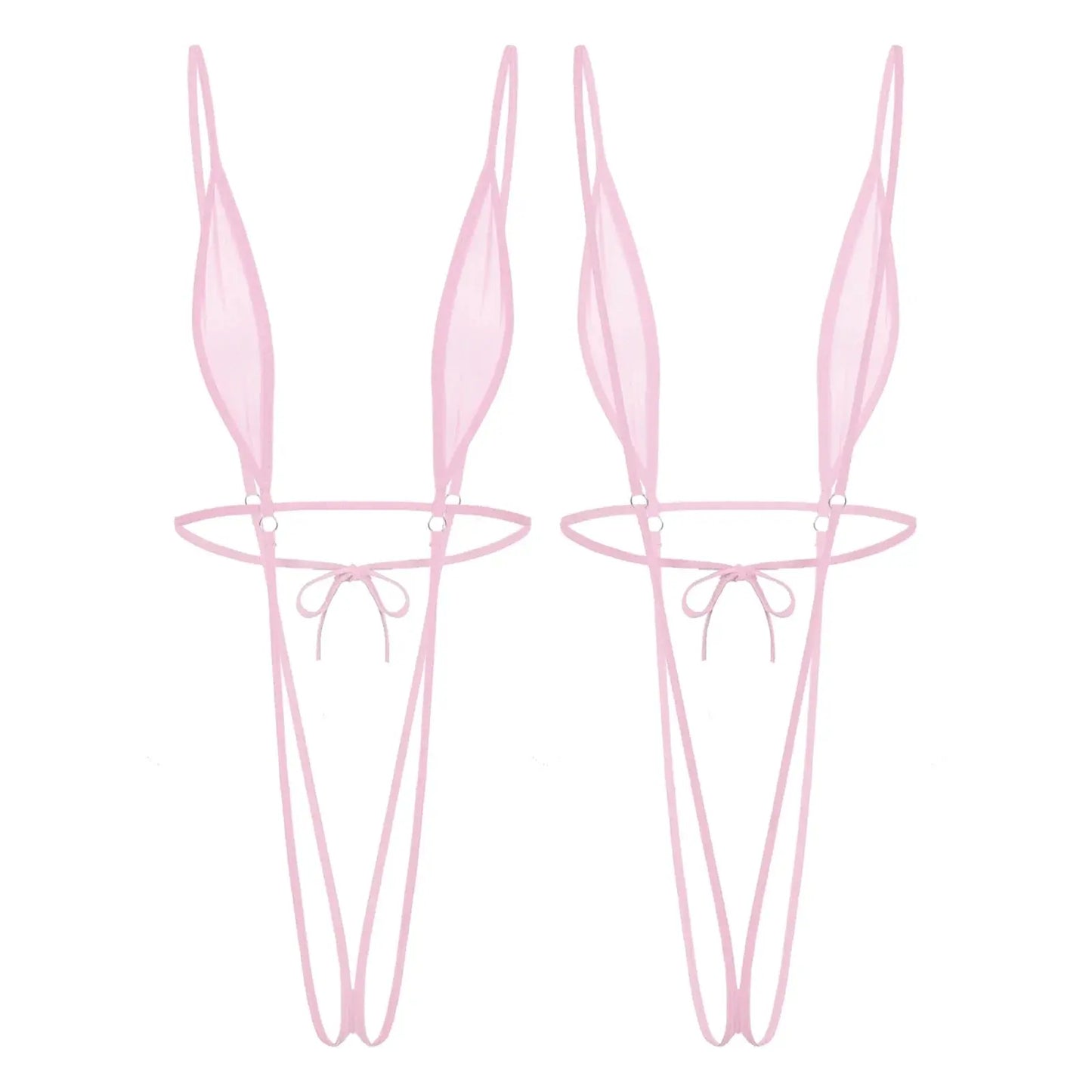 Heart Goes Numb Crotchless Lingerie