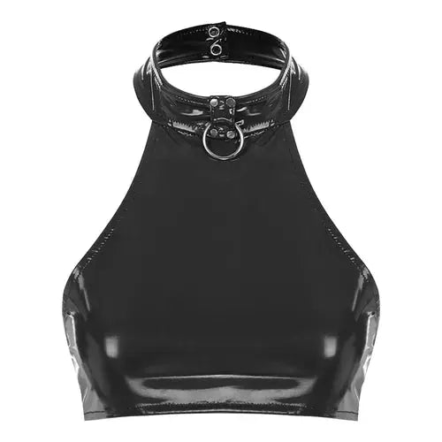 O Ring Leather Crop