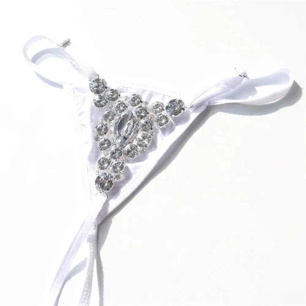 Rhinestones Thong